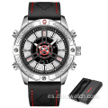 SMAEL Fashion Military Relojes deportivos para hombre Cuero de lujo